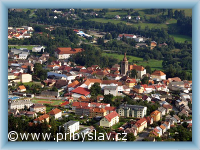 Přibyslav - pohled na město